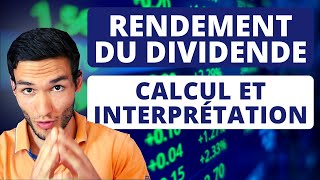 ✅ Rendement du Dividende  Tout comprendre [upl. by Laeira]