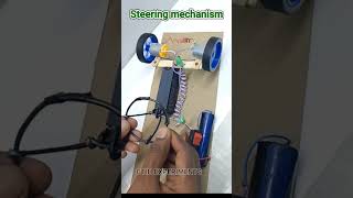 Steering Mechanism • Dc Motor  dcmotor tech youtubeshorts motor dcmotorproject [upl. by Narual]