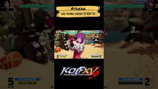 ATHENA ALL SUPER MOVES IN KOF XV shorts AthenaAsamiya kofxv [upl. by Docilu]