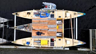 A Simple Deck for a Simple Man’s OceanGoing Catamaran [upl. by Yorgerg362]