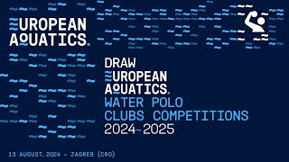 Drawing Ceremony for European Aquatics Water Polo Championships 20242025  2nd Draw [upl. by Yttel]