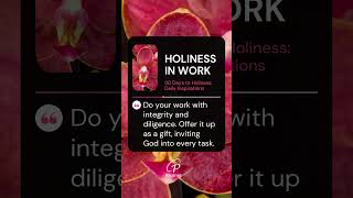 30DaysToHoliness DailyInspiration Integrity Diligence HolinessInWork Holiness Paulines [upl. by Neellek486]