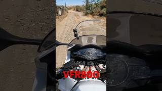 VFR800 vs Dirt Road honda vfr800f vfr800f dirtbike [upl. by Irolam]