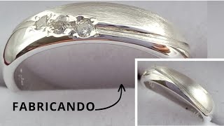 Como Fabricar anillos MATRIMONIO en PLATA paso a paso [upl. by Thorstein]