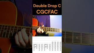 Acoustic Double Drop C CGCFAC Riffs  with tabs acousticguitar guitartabs alternatetuning [upl. by Bernita]