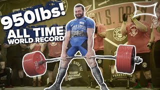 950lb ALL TIME WORLD RECORD DEADLIFT by Cailer Woolam  Doctor Deadlift [upl. by Rabin440]