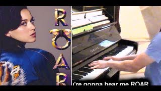 Katy Perry  Roar Lyrics Blindfolded Piano Cover [upl. by Dallon271]