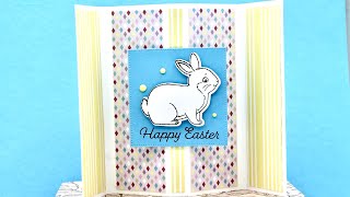 Easter Bunny M Fold Fun Fold Card [upl. by Ellerahc]