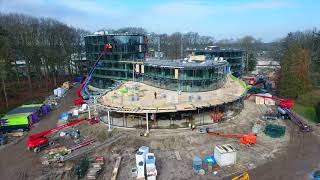 Timelapse duurzame kantoor Triodos Bank Nederland op de Reehorst [upl. by Veneaux379]