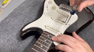 Quick Tip 9 Adjusting Stratocaster Pickup Height [upl. by Shaum]