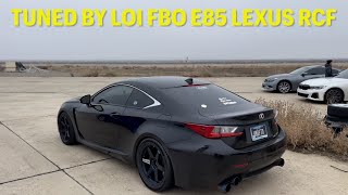 Tuned by Loi FBO E85 Lexus RCF  DRAGY 60130mph [upl. by Woodie]