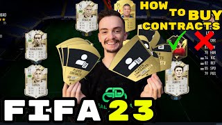 FIFA 23  How to Buy And Renew Contracts In Ultimate Team  Beginner Tutorial [upl. by Elpmid]