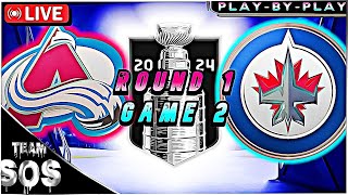 Game 2 showdown Winnipeg Jets vs Colorado Avalanche [upl. by Nesta622]