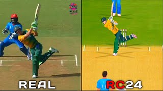 RC24 vs REAL Ab De Villiers Shots Comparison with Shot Map Codes [upl. by Sabra577]