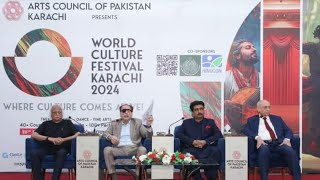 World Culture Festival 2024  Syed Zulfiqar Shah  Ahmed Shah Press conference Arts Council Karachi [upl. by Sothena]