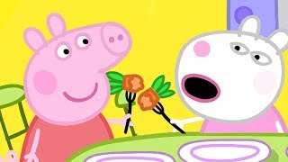 Peppa Pig and Suzy Sheep Visit Miss Rabbit  Peppa Pig Official Family Kids Cartoon [upl. by Lraed]