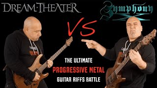 Dream Theater VS Symphony X Ultimate Progressive Metal Guitar Riffs Battle [upl. by Agretha264]