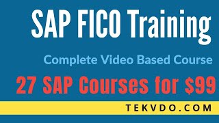 SAP FICO Training  Complete SAP FICO Video Based Course [upl. by Cavuoto]