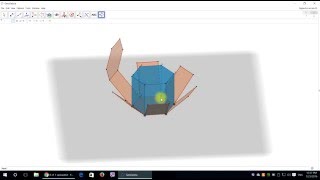 Animated net of hexagonal prism in geogebra Tutorial [upl. by Hahnke360]