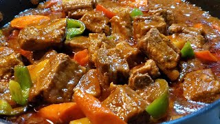 Napakasimpleng lutuin pala nito  Pork Spare Ribs Afritada  Easy Recipe [upl. by Woodall]