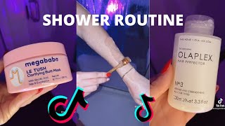 shower routine tiktok compilations 🚿💜 [upl. by Phebe]