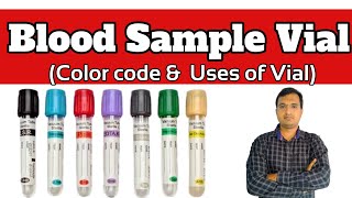 Color code of vacutainer used in laboratoryBlood collection tubessample vialsblood bottel guide [upl. by Meeharb751]