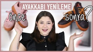 AYAKKABILARIMI BOYAYARAK YENİLEDİM 🎨♻️ [upl. by Josephine341]