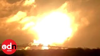 Series of explosions rip through giant US oil refinery [upl. by Refinne]