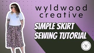 Simple Skirt Sewing Tutorial [upl. by Egiarc416]