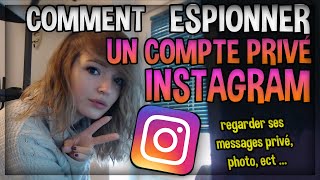 TUTO ESPIONNER  VOIR UN PROFIL PRIVÉ SUR INSTAGRAM EN MODE ANNONYME [upl. by Nnodnarb]