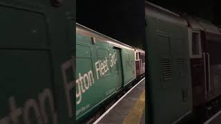 69009 Powers up past Brockenhurst Railway Station on Platform 1 with a SWR 458 on drag [upl. by Cram97]