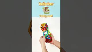 Let’s build teddy bears with Condis magnetic building blocks magnetbausteine kinderspielzeug [upl. by Oicnevuj]