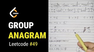 Group anagram  Leetcode 49  python beginner tutorial [upl. by Eiznekam]