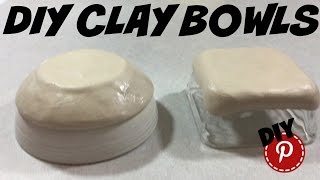 DIY Air Dry Clay Bowls [upl. by Kosiur6]