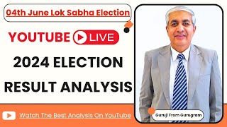 YouTube Livestream200pm 4th June  Live Election Result Analysis  Guruji From Gurugram [upl. by Nuli394]