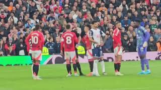 Bruno Fernandes RED CARD vs Tottenham  Man United vs Tottenham [upl. by Belinda]