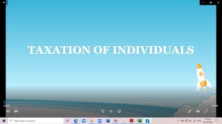 Taxation of Individuals [upl. by Melac]