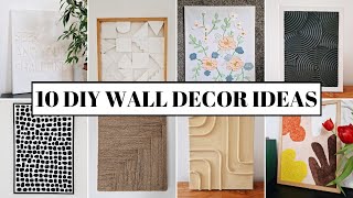 10 Easy DIY Textured Wall Art Ideas Transform Your Space [upl. by Atisor]