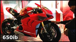 Ducati Panigale V4R  First Start AMAZING Sound [upl. by Dorolice919]