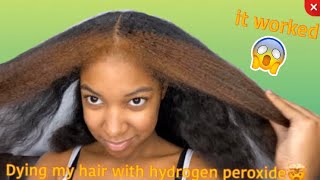 Dying my hair with hydrogen peroxide😱😱 [upl. by Friedrich]