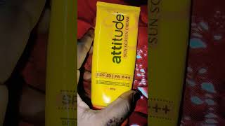 Attitude 🌞 suncreen cream reviews 🕵️‍♀️ in Hindi sunscreen [upl. by Spillihp]