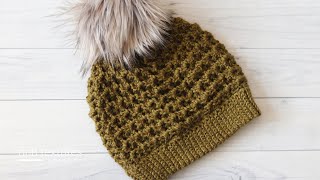 Moss Beanie Crochet Pattern [upl. by Anivol]