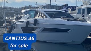 Cantius 46 brokerage for sale 2022 by Cruisers Yachts Walk through video tour [upl. by Twyla]