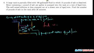 Mixture Different input and output rates1 [upl. by Aihsetal550]