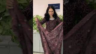 Booking no 9821735405ajrakhblockprinthandcrafted mirrorwork handembroidery trendingvideo [upl. by Girand581]