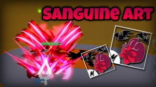 Sanguine Art SHOWCASE on Blox Fruits BEST FIGHTING STYLE [upl. by Menis]