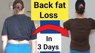 Reduce BACK FAT  3 DAYS CHALLENGE TO REDUCE BRA BULDGE BACK FAT LOWER BACK FAT [upl. by Evante5]