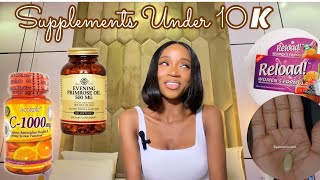 Supplements for Clear  Youthful Skin Vitamin C  Primrose oil  Collagen eniolaadebola [upl. by Pasahow824]