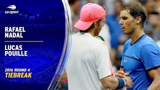 Match Tiebreak  Rafael Nadal vs Lucas Pouille  2016 US Open Round 4 [upl. by Assirralc751]