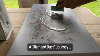 How to embellish a canvas print with Diamond Dust [upl. by Kipp]